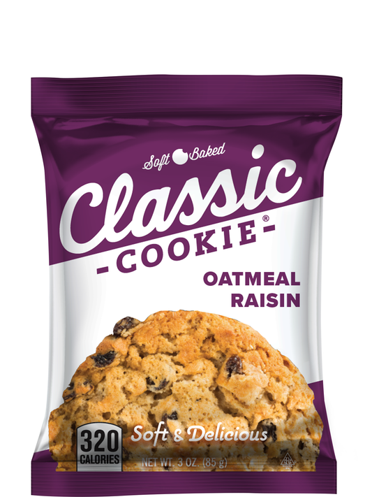 Classic Oatmeal Raisin Cookie 8 count box - Amish Country Snacks