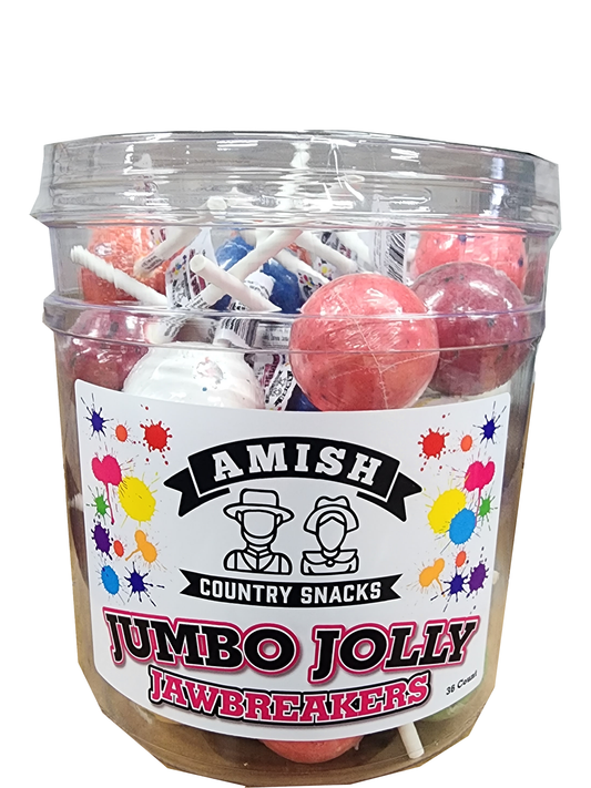 Amish Jolly Lolly Pops  36 count bucket - Amish Country Snacks