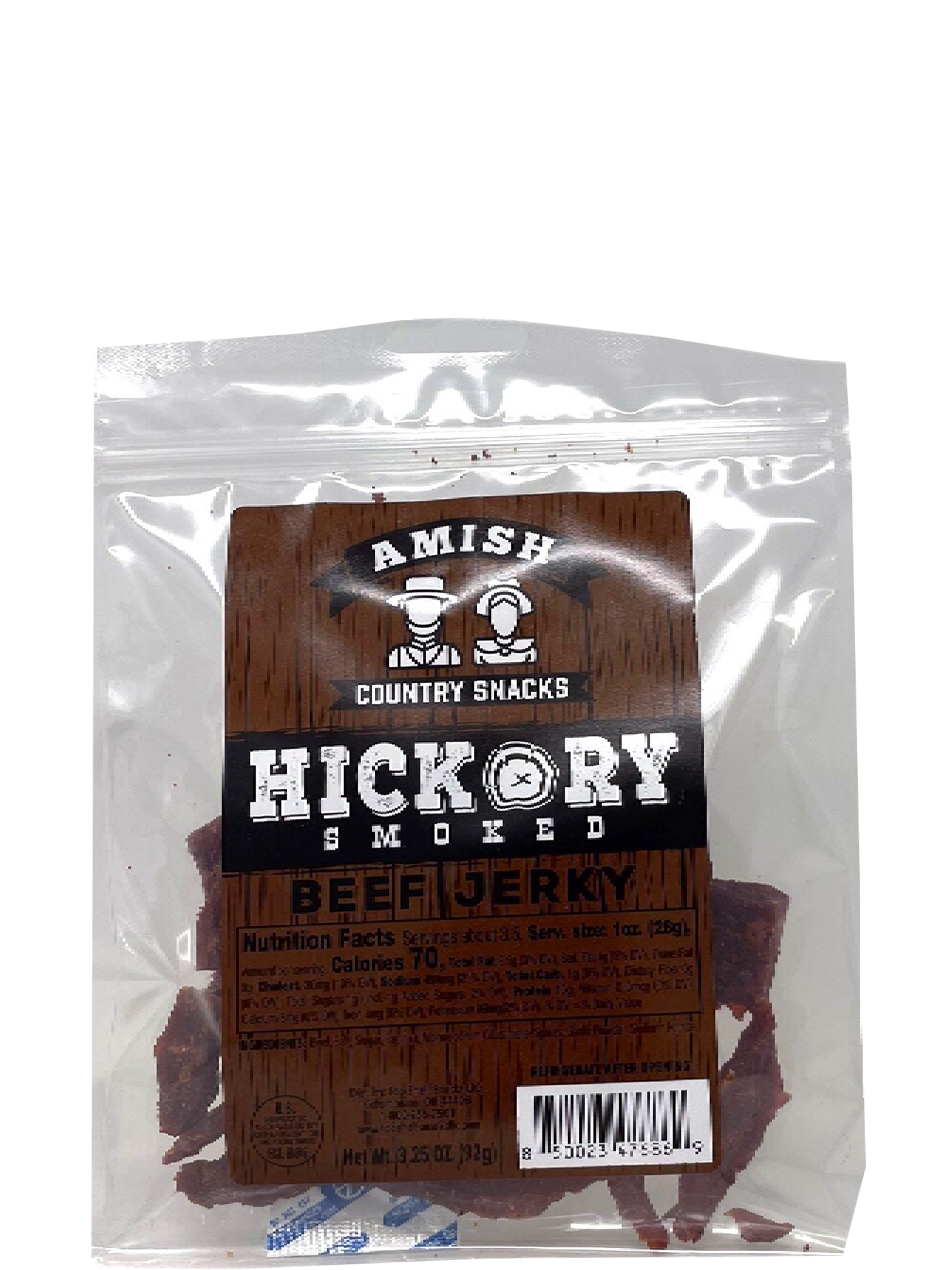 Amish Country Hickory Jerky 3.25 oz bag - Amish Country Snacks