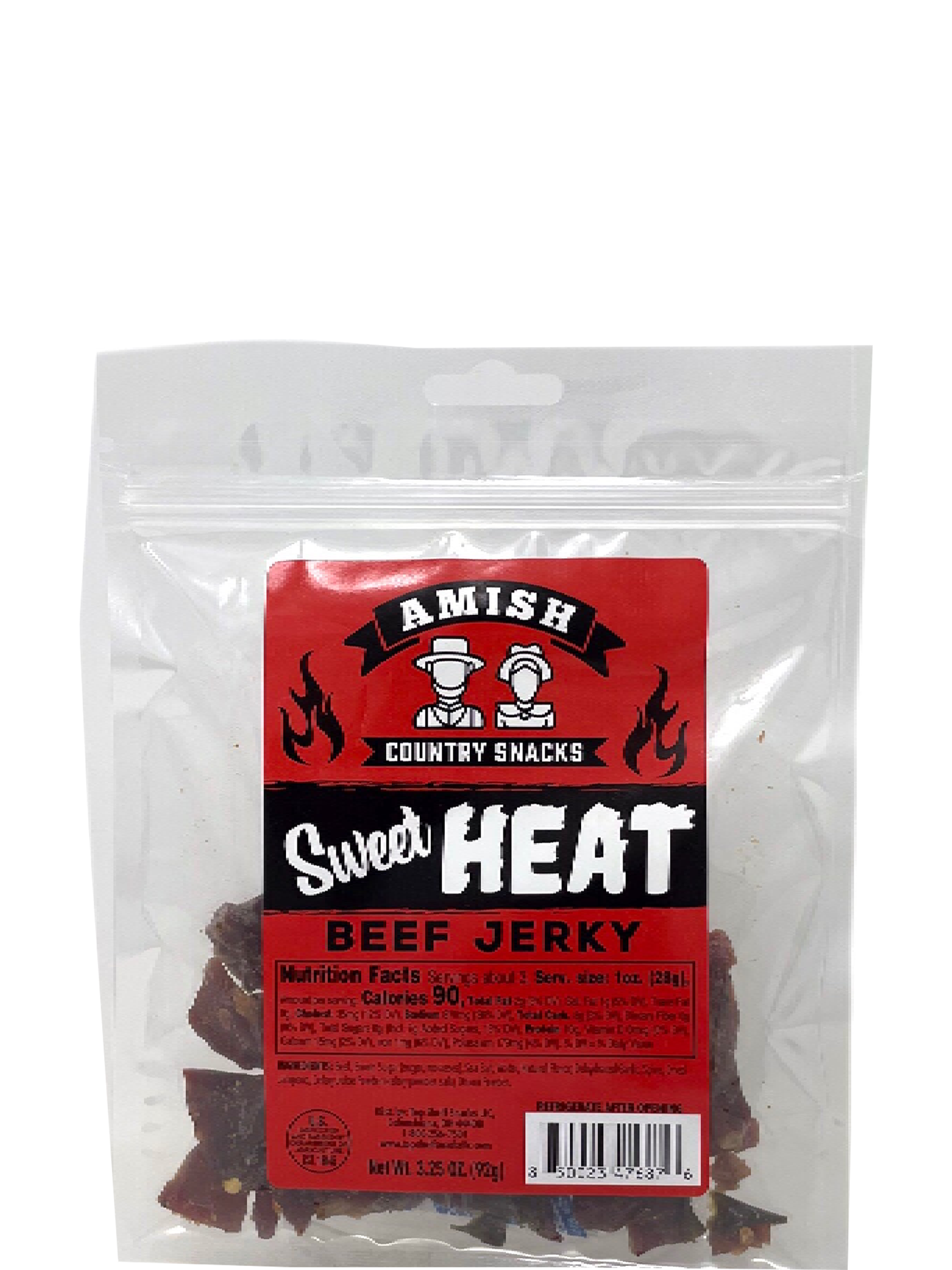 Amish Country Sweet Heat Jerky 3.25 oz bag - Amish Country Snacks