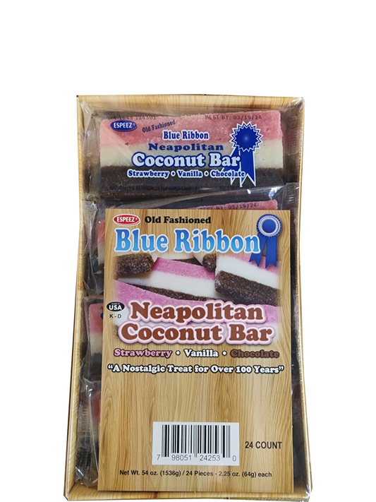 Coconut Bars  24 count box - Amish Country Snacks