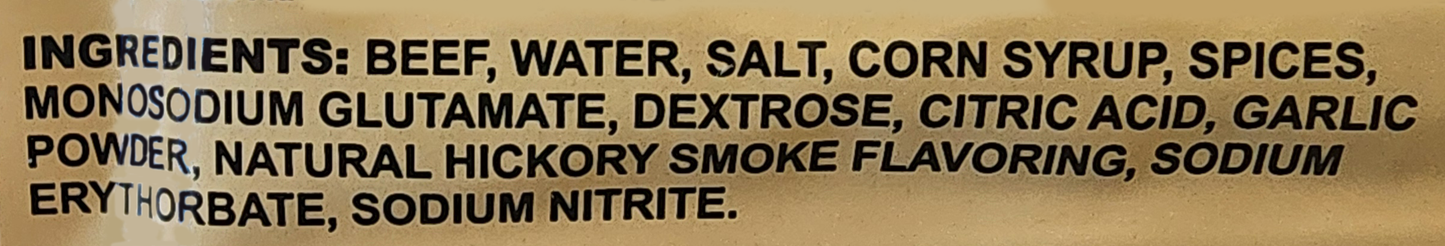 Amish Garlic Beef Sticks 24 count box - Amish Country Snacks