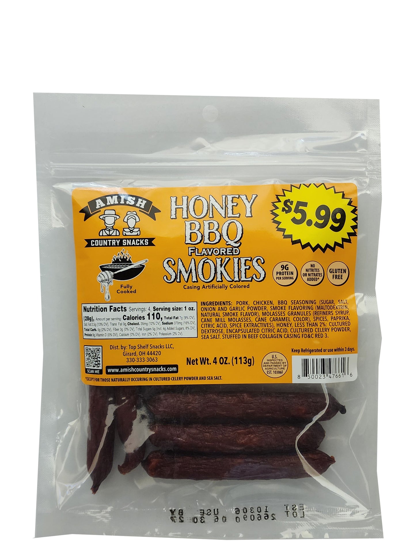 Honey BBQ Smokies - Amish Country Snacks