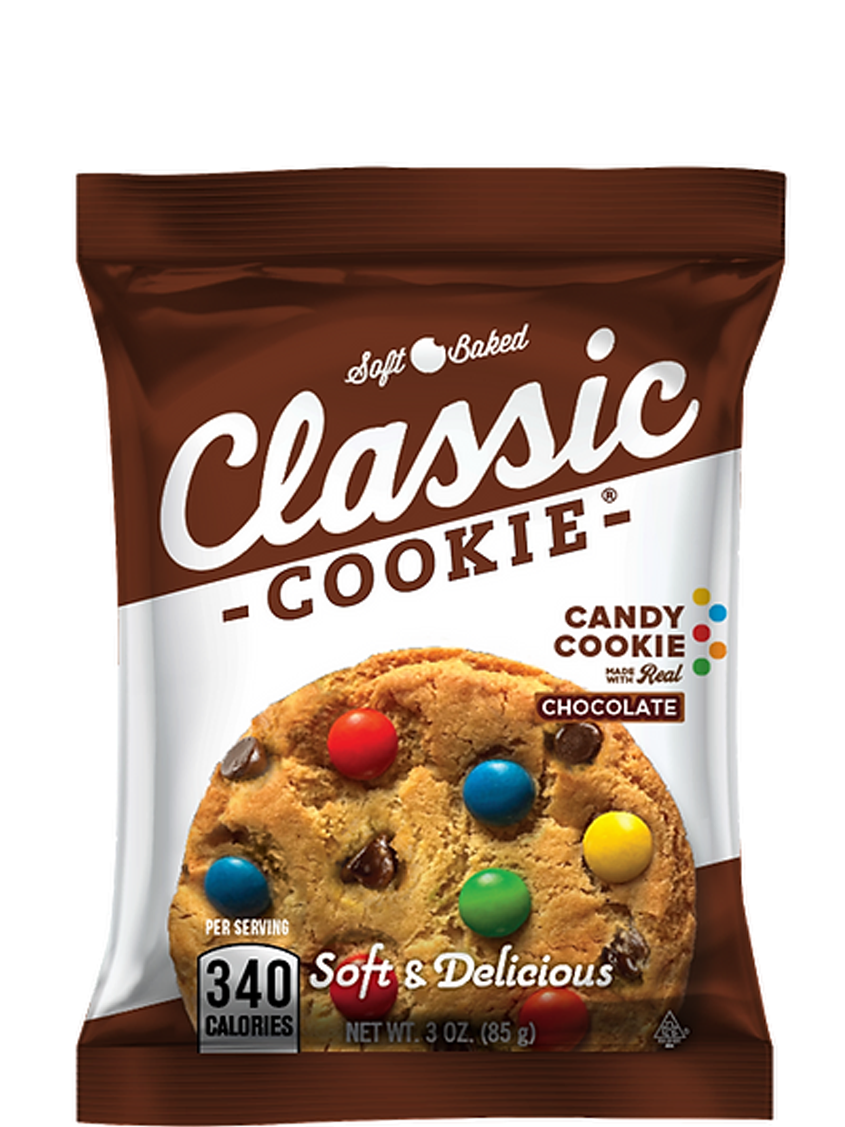 Classic Candy Chocolate Chip Cookie 8 count box - Amish Country Snacks