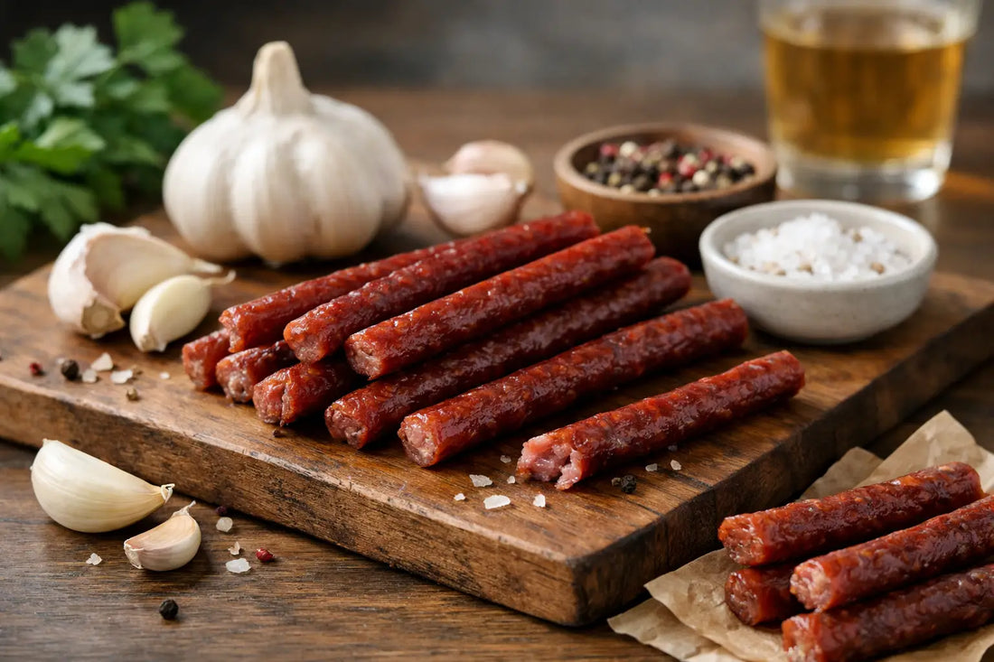 Garlic Meat Sticks That Keep Snacking Simple