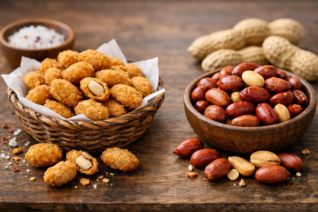 Deep Fried Peanuts vs Roasted Peanuts Compared