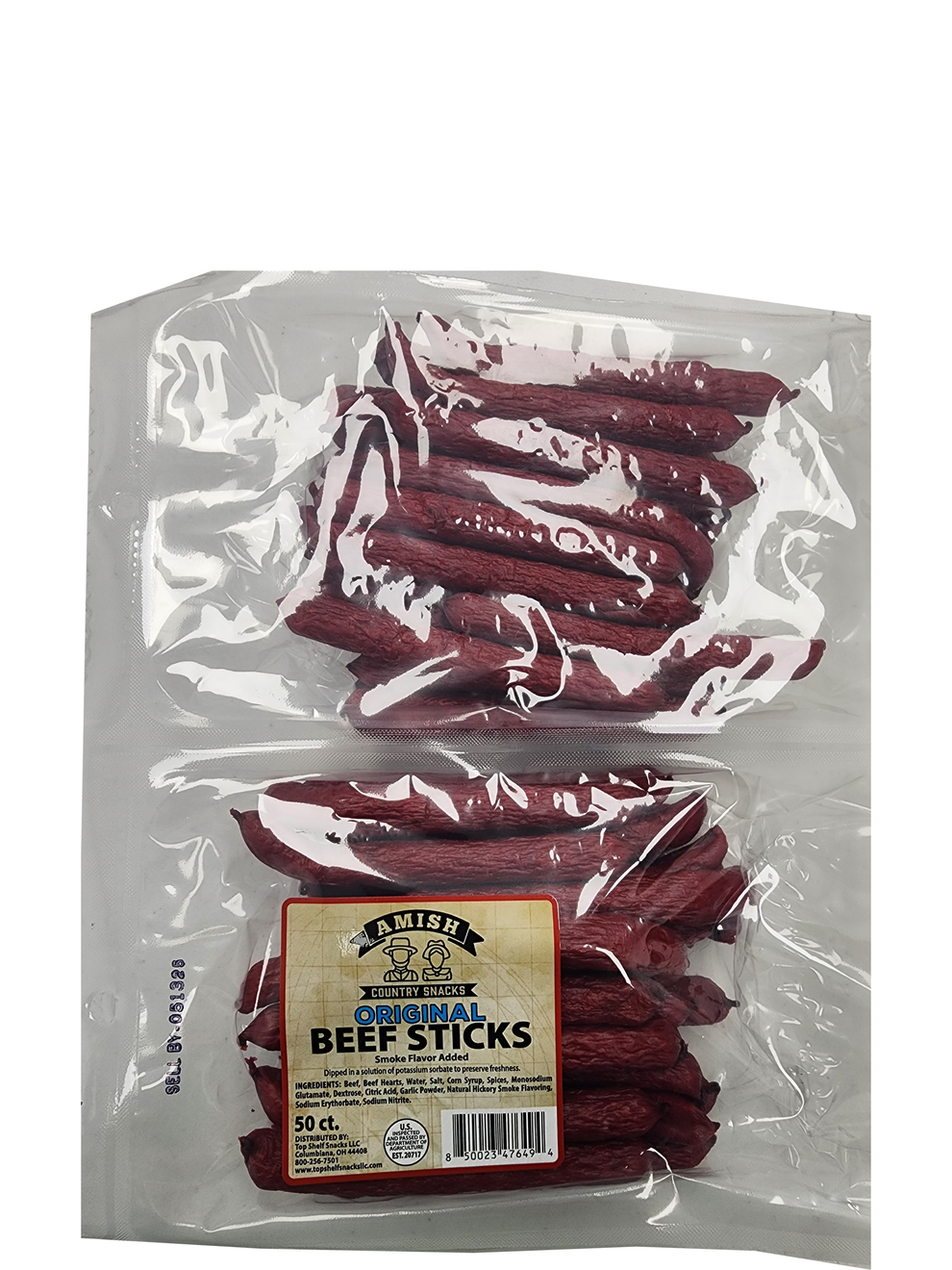 Amish Bulk Beef Sticks Two 25 count bags Amish Country Snacks