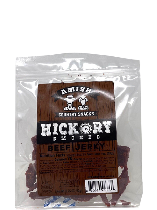 Amish Country Hickory Jerky  3.25 oz bag - Amish Country Snacks