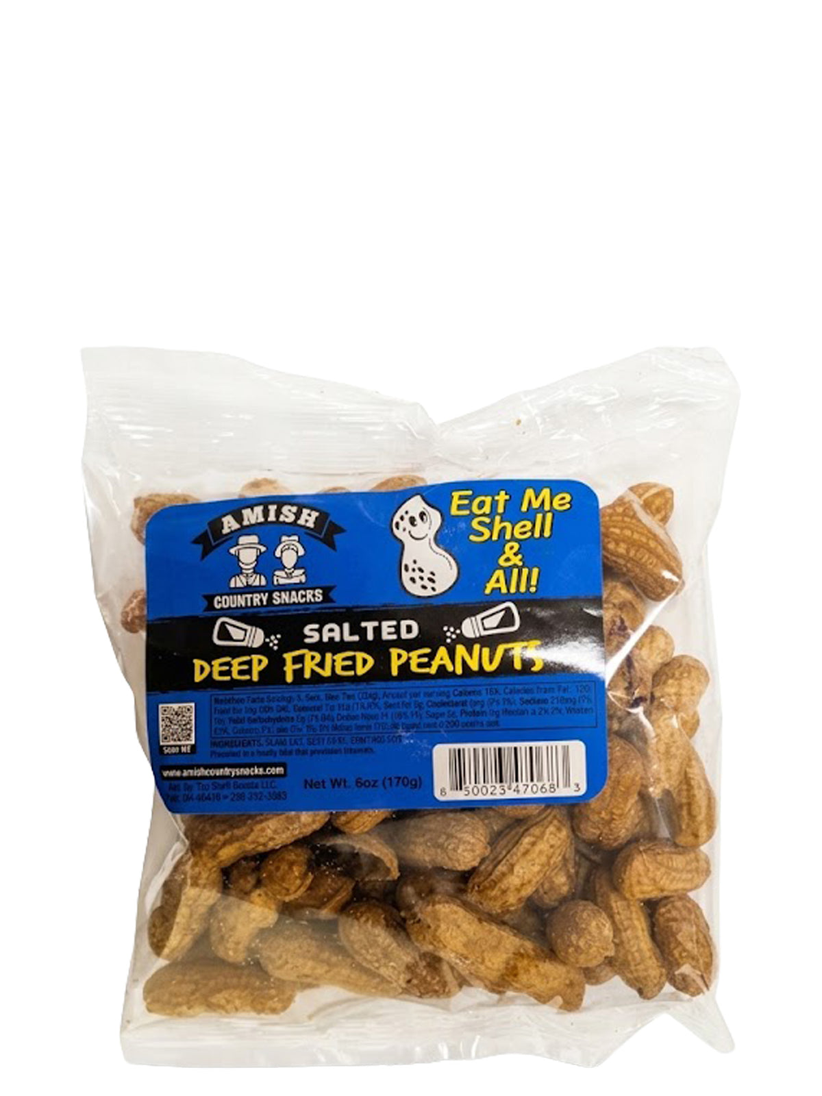 Amish Deep Fried Shell Nuts 6oz Bag - Amish Country Snacks