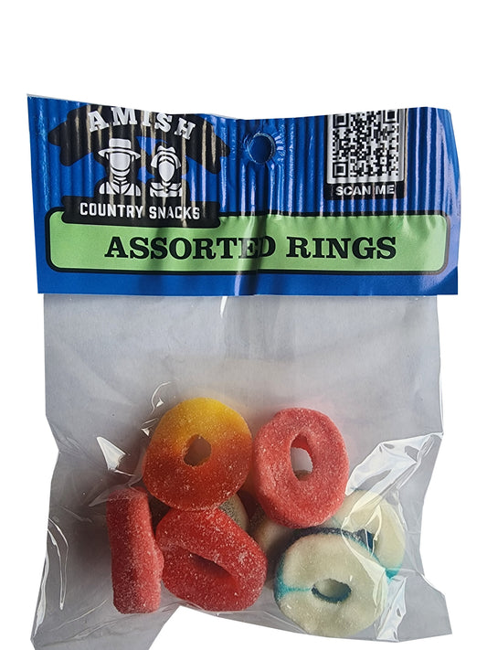 Asst.  Rings 12 bags - Amish Country Snacks