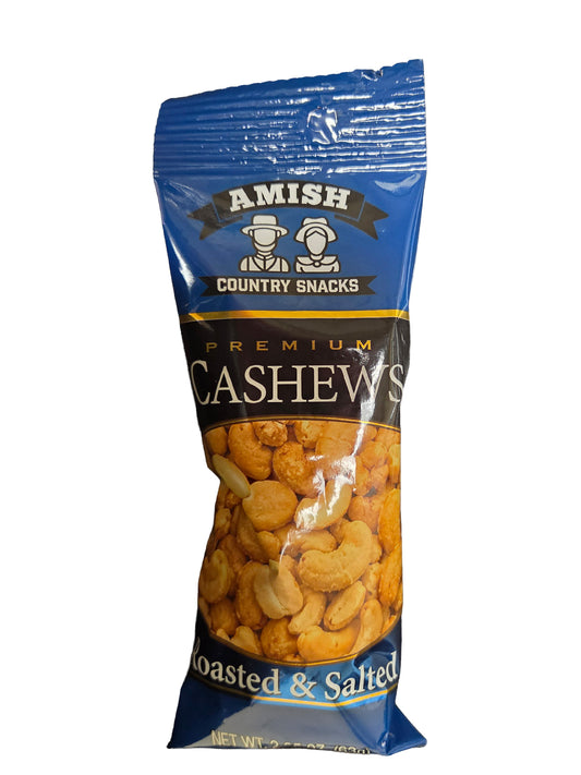 Amish Tube Cashews Individual Bag - Amish Country Snacks