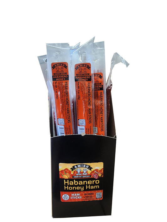 Amish Habanero Honey Ham Sticks - 1 caddy - Amish Country Snacks