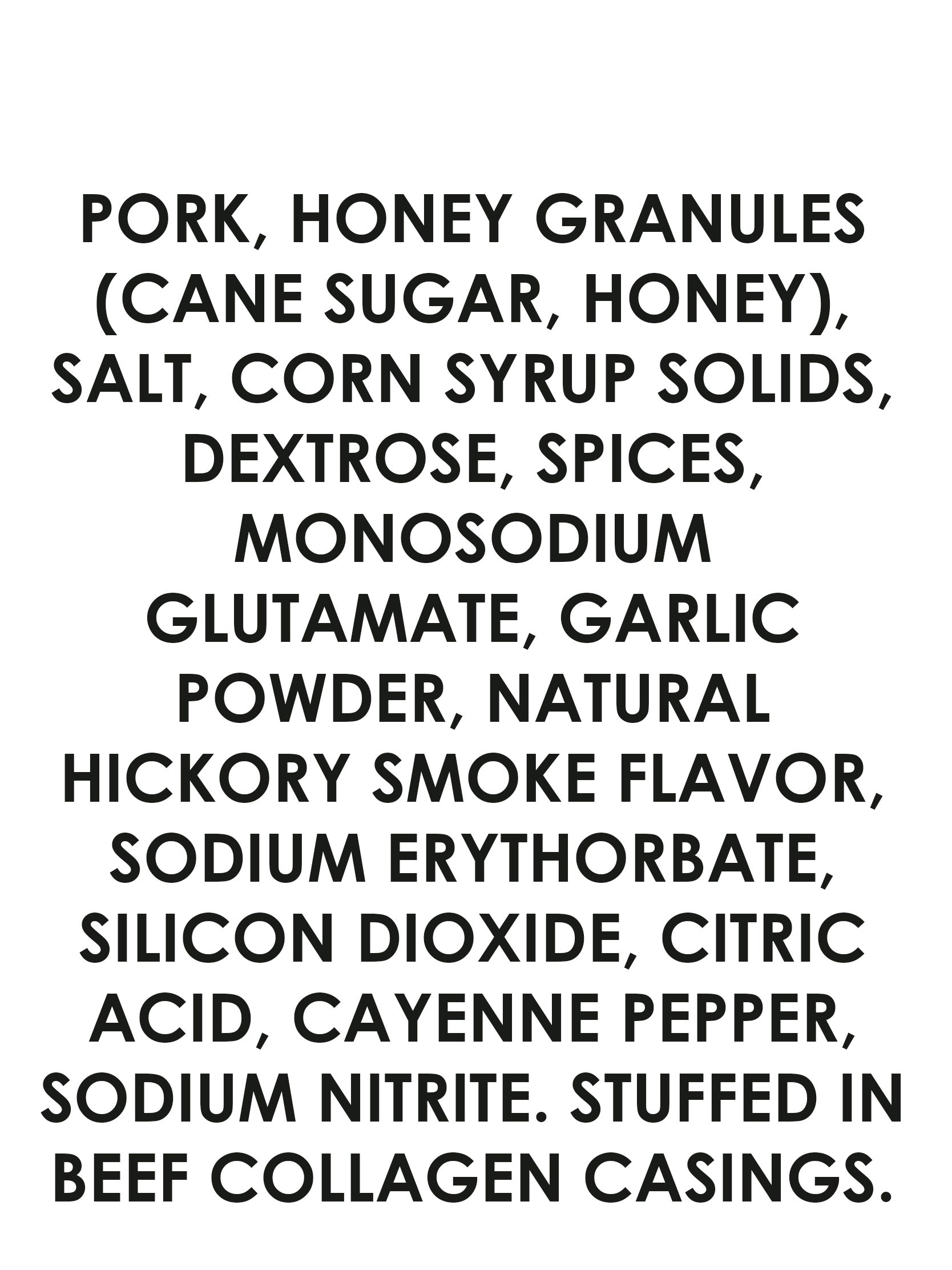 Hot/Honey Butcher Cut Meat Sticks 24ct box - Amish Country Snacks