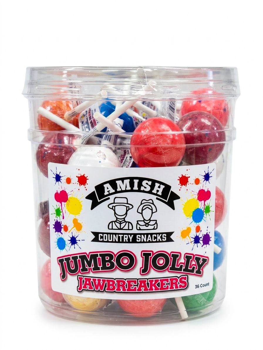 Amish Jolly Lolly Pops  36 count bucket - Amish Country Snacks