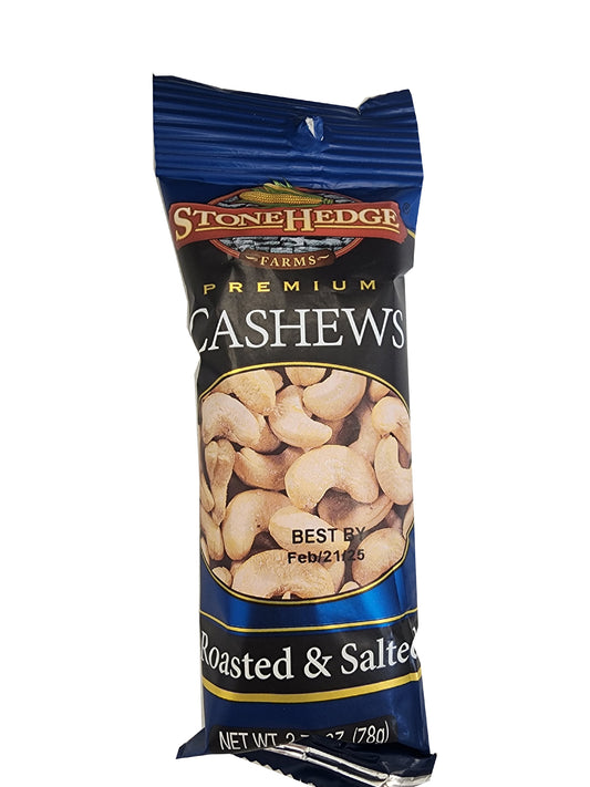 Salted Cashews 3oz bag - Amish Country Snacks