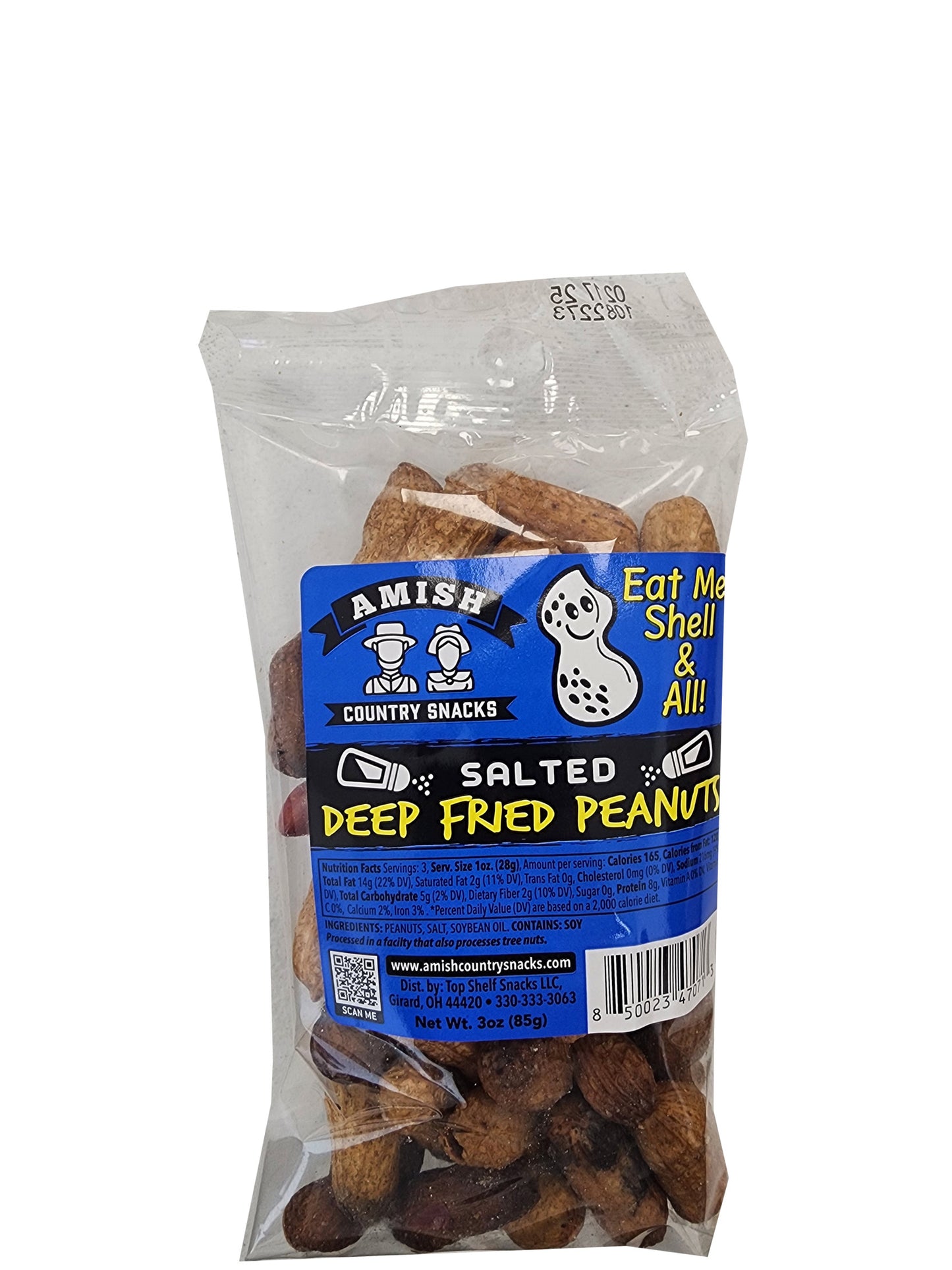 Amish Deep Fried Peanuts 3oz bag - Amish Country Snacks