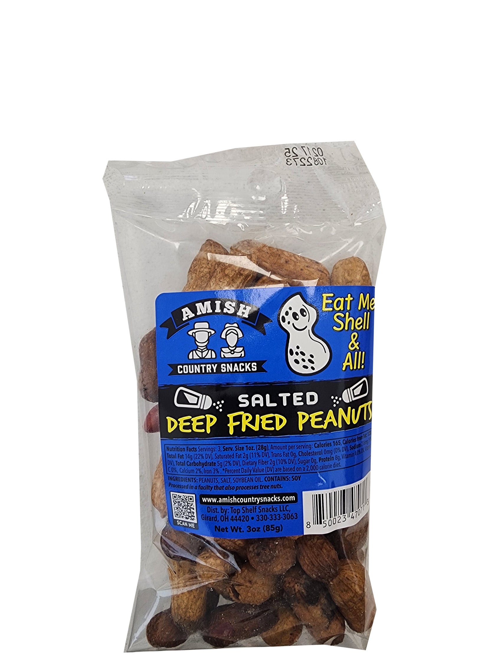 Amish Deep Fried Peanuts 3oz bag - Amish Country Snacks