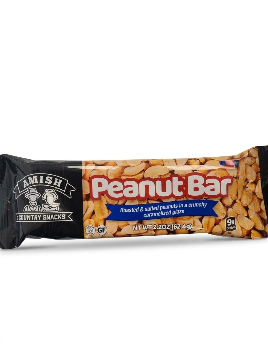 Amish Peanut Bar-Individually Wrapped - Amish Country Snacks