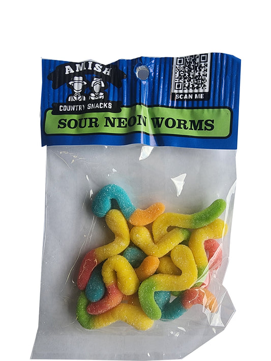 Sour Neon Worms 12 bags